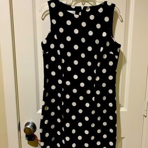 ALYX sheath dress. Size 12. Black with big white polkadots  Machine wash